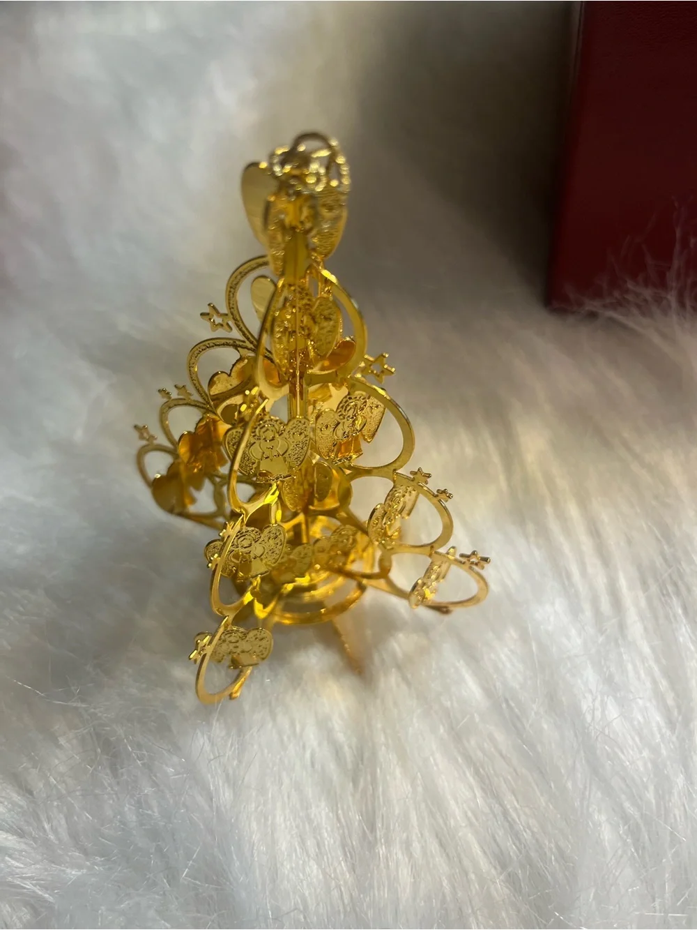 2001 Danbury Mint 23kt Plated Gold Ornaments.